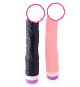 최고 판매 여성 섹스 토이 현실적인 딜도 진동기 자극 음경 딜도 진동기 음부 21.5 cm