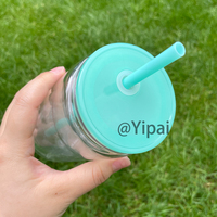 Gobelet en plastique transparent de 12 oz à double paroi en acrylique sans BPA, avec trou pré-percé, style globe à neige, pour bière, avec couvercle et paille, expédié depuis l'entrepôt américain