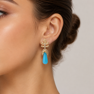 Orecchini vintage a forma di foglia d'acero, eleganti orecchini pendenti in stile boho, colore oro, accessori di bigiotteria alla moda per donna - Product Image 5