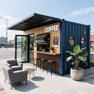 Quiosco de café 2025, cabina de boletos para exteriores, Casa de Guardia, caja de centinela, cabina de seguridad de <span class=keywords><strong>cocina</strong></span> con baño, casa de oficina para Filipinas - Product Image 6