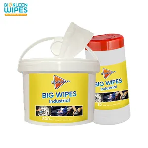 Biokleen Wholesale Price Stain Remover Wipes Industrial Wiper Nonwoven Industrial Cleanroom Cleaning Wipes