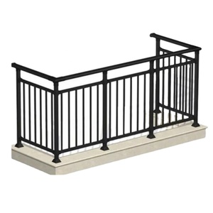 Aluminum Stair <strong>Handrail</strong> Outdoor Balcony <strong>Metal</strong> <strong>for</strong> Interior and Exterior <strong>Steps</strong> Stainless Terrace Railing <strong>Handrails</strong> Glass - Product Image 2
