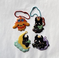 Porte-clés en mousse PVC mignons et uniques, motifs personnalisés d'ours de dessin animé, pour porte-cartes, livres de collection, pendentifs, lapins mignons, mini-porte-clés