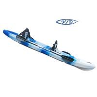 Rotomoda double 2 personnes assis sur le dessus pêche pêcheur canoë kayak bateau