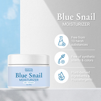 Crème réparatrice hydratante Blue Snail avec filtrat de sécrétion d'escargot, répare les dommages cutanés, réduit les ridules