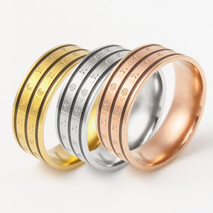 Donkey Family Old Flower Paire <span class=keywords><strong>de</strong></span> bagues <span class=keywords><strong>de</strong></span> mariage en acier inoxydable, émail anti-décoloration, incrustation <span class=keywords><strong>de</strong></span> diamant <span class=keywords><strong>de</strong></span> laboratoire, fait main - Product Image 1