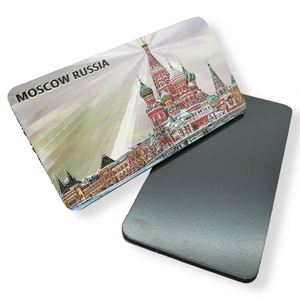 Nouveaux souvenirs en aluminium argenté personnalisés avec impression 2D, magnifiques aimants de réfrigérateur en aluminium - Product Image 2