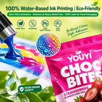YOUYI Sachet Doypack pour aliments pour animaux de compagnie, imprimé par gravure, avec fermeture éclair double, résistant à l'humidité, thermoscellable, personnalisable OEM
