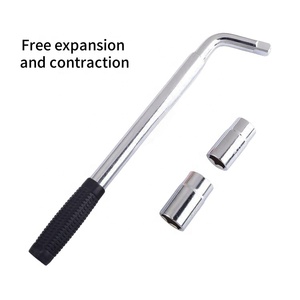 Clé à douille en L pour réparation automobile, tige télescopique allongée 1/2, clé à molette à levier d'extension pour roues, ensemble d'outils de réparation automobile à économie d'effort - Product Image 2