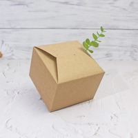 Boîte cadeau en papier kraft, avec ruban, adaptée pour l'emballage alimentaire, personnalisable selon la demande