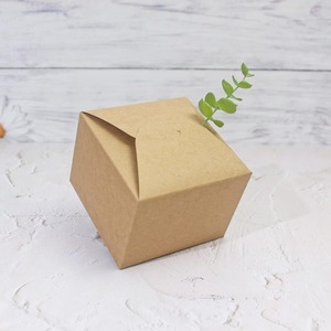 Gift <b>brown</b> paper <b>box</b>, with ribbon, suitable for packaging food, customizable according to demand - Product Image 6