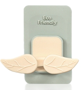 Porte-savon moderne en silicone sans BPA, antidérapant, support pour luffa en forme de feuille, drainant, écologique, pour salle de bain - Product Image 2