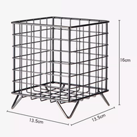 Support multifonctionnel pour dosettes de café Organisateur de dosettes d'espresso en fil carré Panier de rangement pour dosettes de café en métal