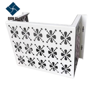 Fer perforé de plat décoratif soudé de maille en métal avec des services de cintrage et de coupe de fil d'acier de trous perforés