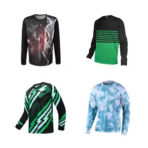 Custom Sublimatie Print Mesh Kleding Fietsen Shirts Ademende Fiets Downhill Mtb Jersey Voor Mannen