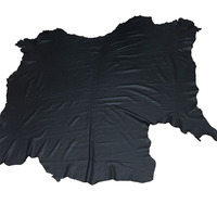 Cuir de vachette souple noir cuir véritable de cuir de veau tissu écologique pour vêtements chaussures bagages canapé tapisserie d'ameublement