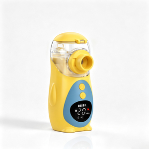 Nebulizzatore a rete manuale silenzioso a forma di pinguino, approvato CE, per inalazione, tosse, <span class=keywords><strong>asma</strong></span>, per trattamento medico domiciliare. - Product Image 5