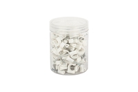 Clips de câble plats en PE de marque Wenzhou HONT, clips à clous circulaires 9 mm, noir, blanc, gris, qualité excellente, 0-120C, accessoires électriques