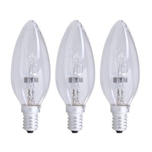 Trio Bombillas Halógenas E14 28W 370Lm 2750K Regulables Base de Vidrio Transparente 230V Luz Blanca - Product Image 1