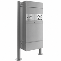 Boîte de livraison de colis extérieure JDY avec poteaux de support en acier inoxydable, robuste, autoportante, anti-vol