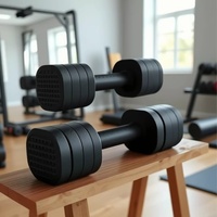 Poids réglable Haltères de fitness à domicile pour femmes Équipement d'exercice d'entraînement musculaire des bras
