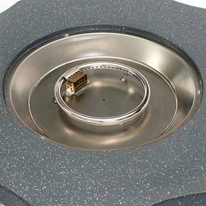 40000BTU Petal-Shaped Propane Gas <b>Fire</b> Bowl Eco-Friendly Concrete Square Indoor/Outdoor <b>Fire</b> <b>Pit</b> <b>Table</b> Patio Garden Parties - Product Image 2