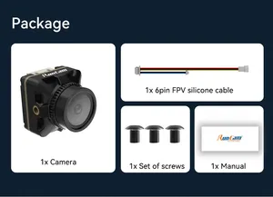 Xueren RunCam Robin 3 1200TVL FPV Camera 1/3 "Coms DC 5-23V rapporto dello schermo 4:3 5.3g 19*19*19mm per RC FPV Racing Drone Quadcopter - Product Image 6