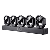 Projecteur de scène LED RVBW 4-en-1 180W (5x30W) avec contrôle DMX512 pour éclairage de fête DJ et discothèque