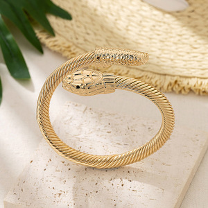 Pulseras con forma <span class=keywords><strong>de</strong></span> <span class=keywords><strong>serpiente</strong></span> exagerada para mujer, brazalete <span class=keywords><strong>de</strong></span> <span class=keywords><strong>serpiente</strong></span> <span class=keywords><strong>cascabel</strong></span> <span class=keywords><strong>de</strong></span> moda para fiesta, joyería femenina - Product Image 5