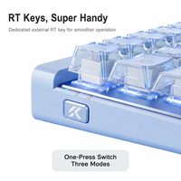 Clavier de jeu magnétique filaire Mchose Ace 68 Air 2 en PBT, 65 %, à effet Hall, déclenchement rapide, RGB, 8000 Hz, Hot-Swappable