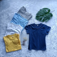 Rundhals ausschnitt verschiedene Farben Baumwolle weiß schlichte T-Shirts für Kinder
