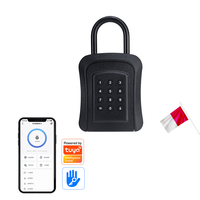 KROVI GH01 Cadenas électronique mural en aluminium Bluetooth pour la maison, boîte de rangement de clés intelligente TUYA