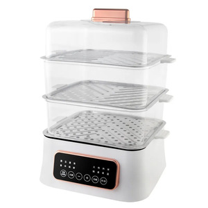 Wanlida Electric Steamer 3-Layer 10L Stainless Steel Intelligent <b>Cooking</b> Multi-Function Household Steamer With <b>Timer</b> - Product Image 1