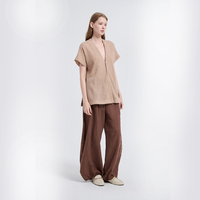 Cardigan en laine mélangée pour femme, style japonais, chaud, coupe décontractée, tricoté