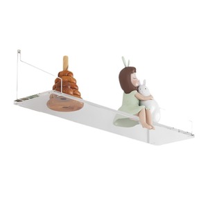 First Color Acrylic Wall-Mounted Shelf Rectangle Multipurpose <b>Storage</b> For Bathroom Living Room <b>Kitchen</b> Toy <b>Rack</b> Invisible Design - Product Image 5