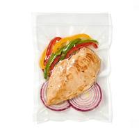 Rouleau de plastique sous vide PE gaufré personnalisé de qualité alimentaire pour salade, aliments pour bébés, lait, gelée, et chewing-gum compatible micro-ondes