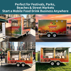 Trailer Makanan Lengkap dengan Peralatan Dapur Mobile untuk <span class=keywords><strong>Burger</strong></span>, Pizza, BBQ, Taco, dan Hot Dog Jajanan Jalanan - Product Image 5
