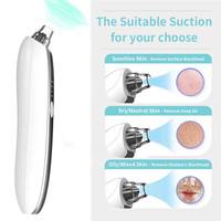 Nettoyeur de pores électrique et extracteur d'acné, aspirateur autonome pour points noirs avec batterie 1100 mAh pour la maison, le bureau et les voyages