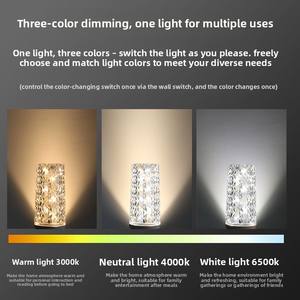 מפעל גולת כותרת ישירה 20 וואט e27 md 3 צבעים קריסטל כיסוי מנורת גוף לבן חם מחסן אור חם בית הוביל נורה תירס - Product Image 3