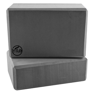 Ad alta densità di schiuma EVA blocchi di <span class=keywords><strong>yoga</strong></span> e tessuto di cotone della cinghia di set nero - Product Image 3