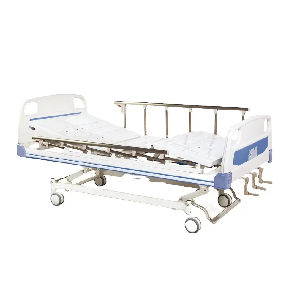 Cama médica de hospital HomeCare con inodoro, columna eléctrica plegable, cama de UCI con báscula, lista de equipos de hospital