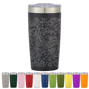 20oz Stainless Steel Water Bottle 500 ml Sport Vacuum Flask 20 oz Double Wall Cup Customized logo for Drink Good <b>Gifts</b> - Product Image 2