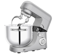 Robot pâtissier planétaire électrique 7L 1800W personnalisé pour la maison, avec crochets pétrisseurs doubles, pour la préparation de pâtes et de gâteaux