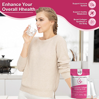 OME ODM Meilleur sachet de poudre de boisson au collagène Vitamine C végétalien Marine Lady Compléments blanchissant la peau Poudre de protéine halal pour adultes