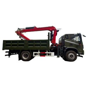 Équipement de levage 1,5 tonne 8m Grue à grappin hydraulique montée sur <span class=keywords><strong>camion</strong></span> 360° °   Grappin rotatif pour la manutention de <span class=keywords><strong>ferraille</strong></span> et d'acier - Product Image 1