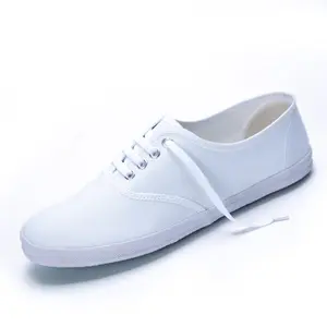 Cosysusy 2023 scarpe da scuola stringate in tela bianca per ragazzi-progettate per Comfort e durata