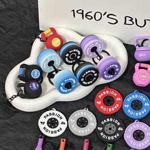 Llavero de Goma 3D con Diseño de Dibujos Animados, Ecológico, <span class=keywords><strong>Serie</strong></span> Fitness Yoga 2025, Accesorio Moderno para Bolsos, con Logotipo Personalizado, Estilo Ins - Product Image 3