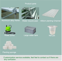 Tuyau en PVC Canal NFT Système de culture hydroponique Laitue Myrtille Système de culture hydroponique