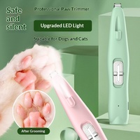 Tondeuse à poils pour animaux de compagnie avec lumière UV, tondeuse pour chat et chien, tondeuse pour pattes, kit rechargeable électrique