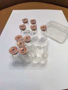 3ml Cillin Bottle Box Pet Vaccine Lid Plastic Box 10 Pieces Clear <b>Packing</b> XIANGSHI Brand SL01 Model Embossing Recycled Materials - Product Image 3